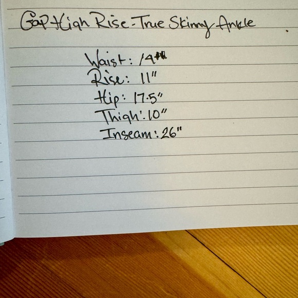 NWT Gap high Rise True Skinny Floral Print Ankle Jeans 27 / 4 - Picture 6 of 16